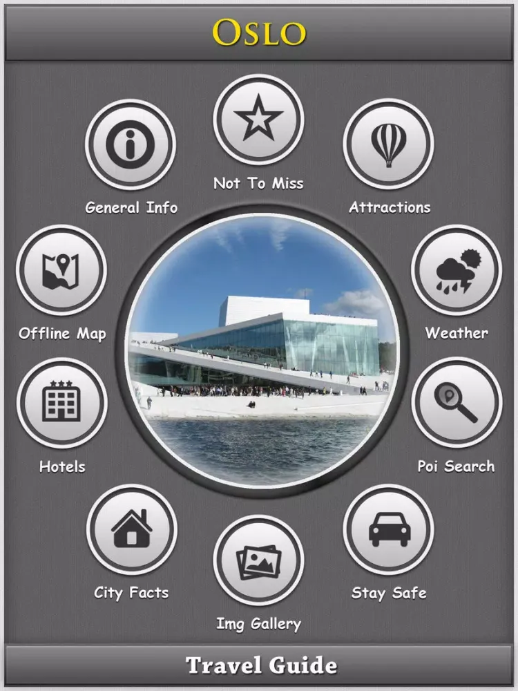 Oslo Offline Map City Guide iPad  سکرین شاٹس