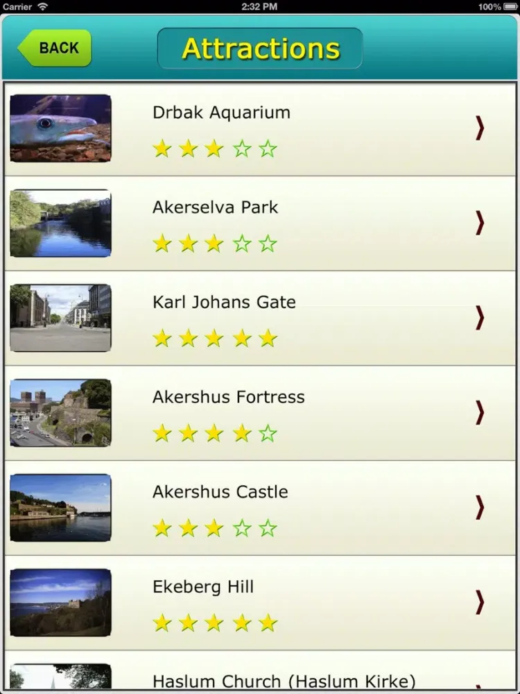 Oslo Offline Map City Guide iPad  سکرین شاٹس