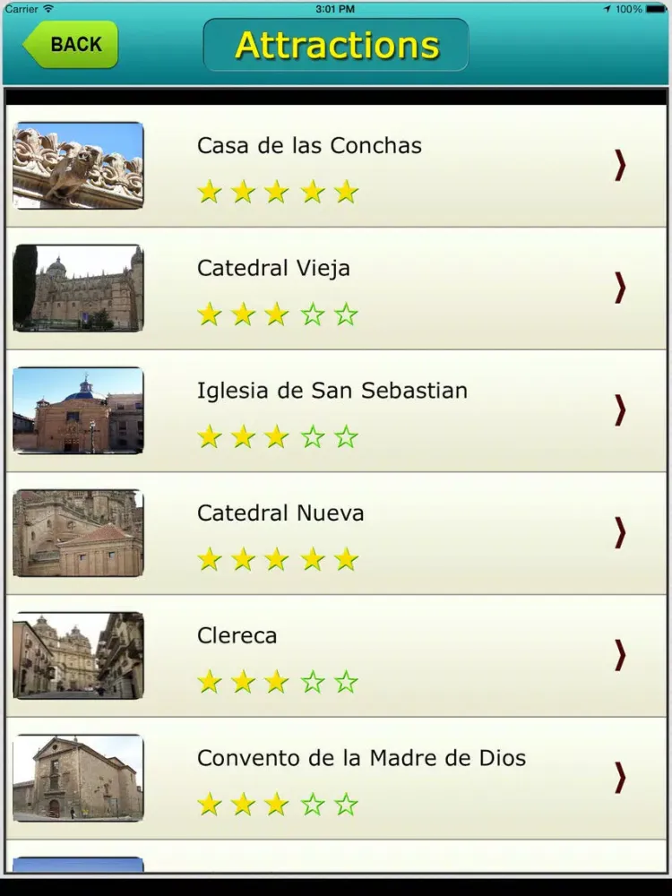Salamanca Offline Map City Guide iPad  Screenshots