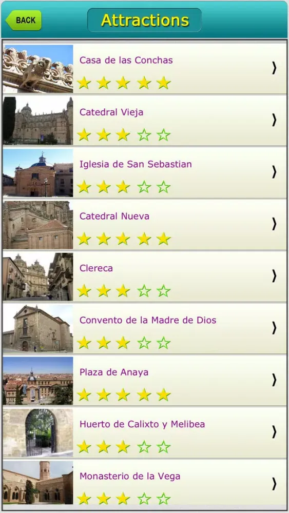 Salamanca Offline Map City Guide Screenshots