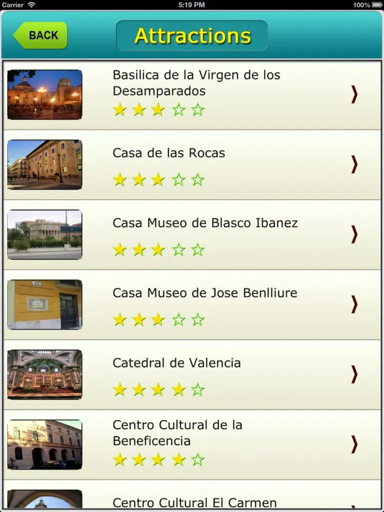 Capturas de pantalla de Valencia City Map Guide iPad 
