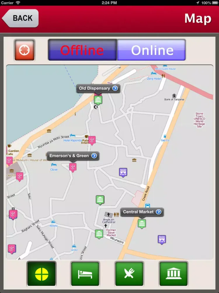 Zanzibar Island Offline Travel Guide iPad  Screenshots