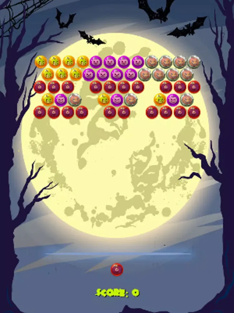 Capturas de tela do Halloween Bubble Party iPad 