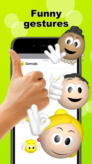 Emoji + gestures > Gemojis 스크린샷