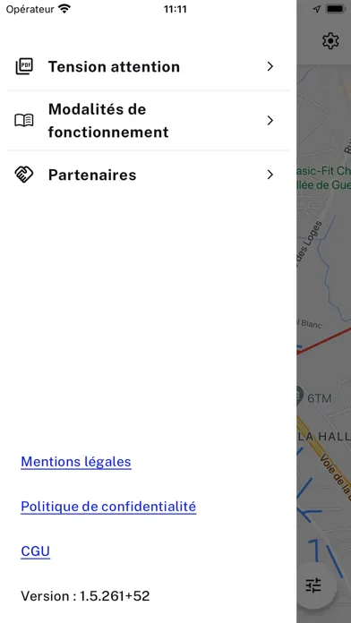 Captures d'écran de LigneAlerte