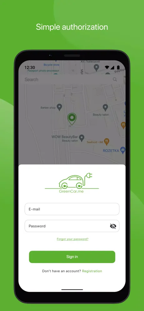 Greencar.me EV Charge Screenshots