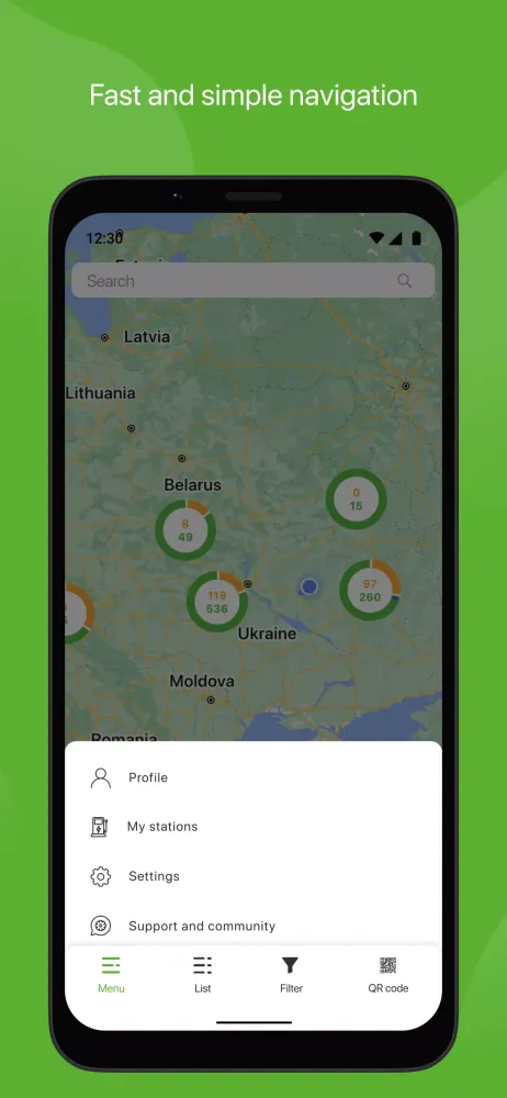 Greencar.me EV Charge Screenshots
