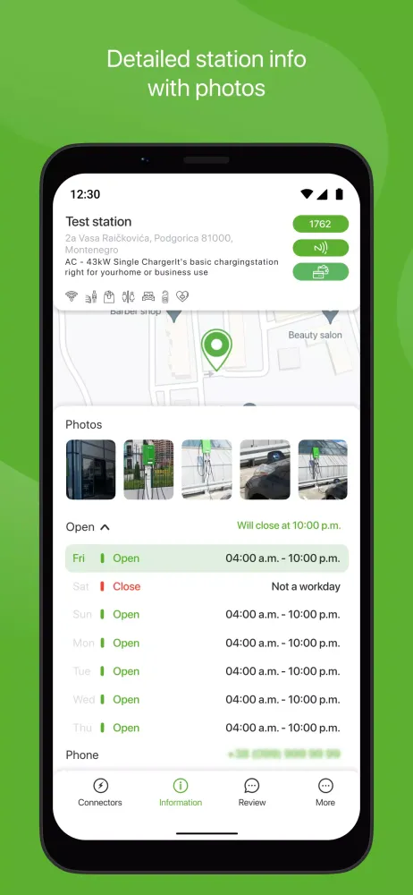 Greencar.me EV Charge Screenshots