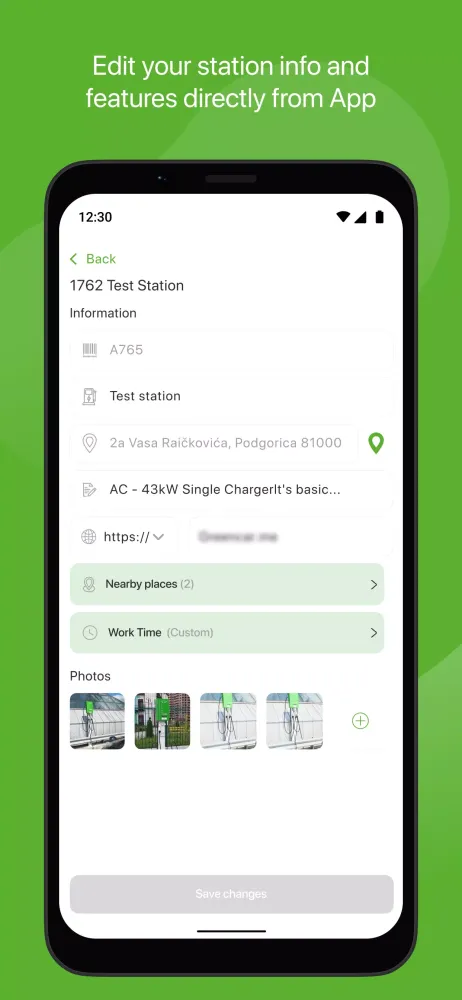 Greencar.me EV Charge Screenshots
