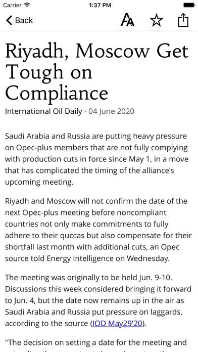 Energy Intelligence Ekran Görüntüleri