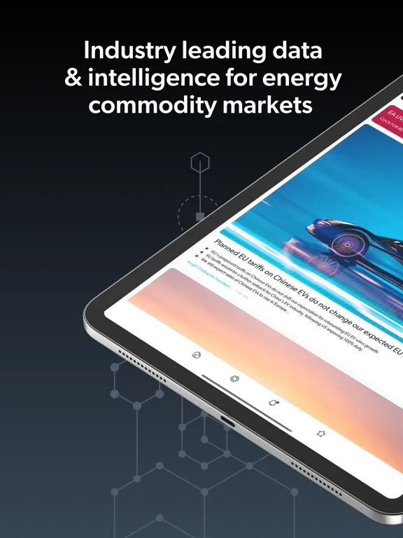 Energy Aspects iPad  Ekran Görüntüleri