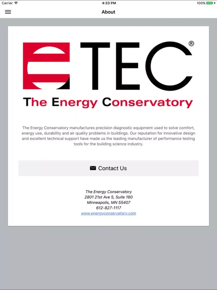 Zrzuty ekranu TEC Catalog iPad 