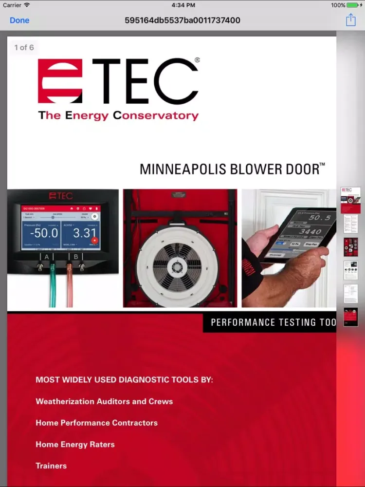 Zrzuty ekranu TEC Catalog iPad 