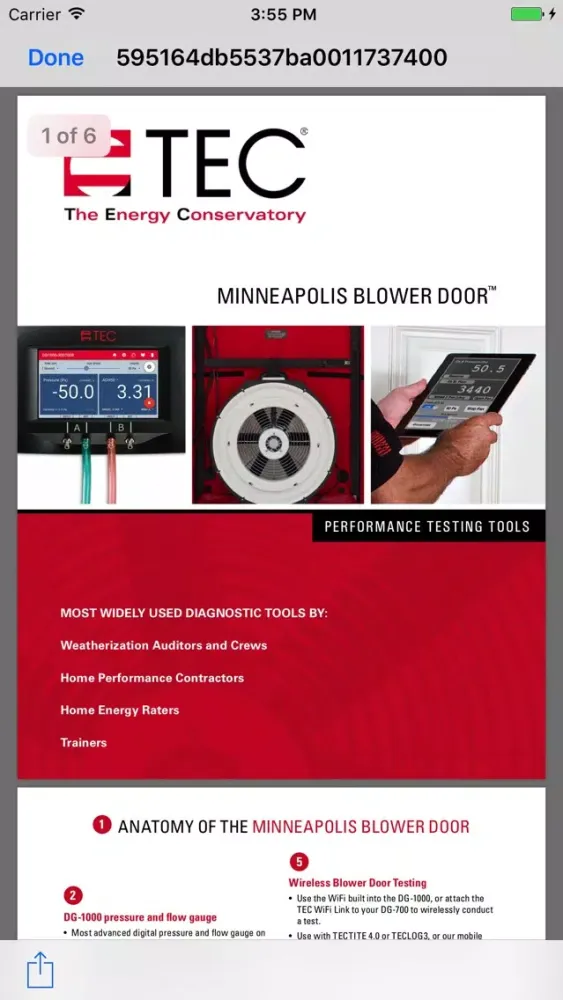 Zrzuty ekranu TEC Catalog