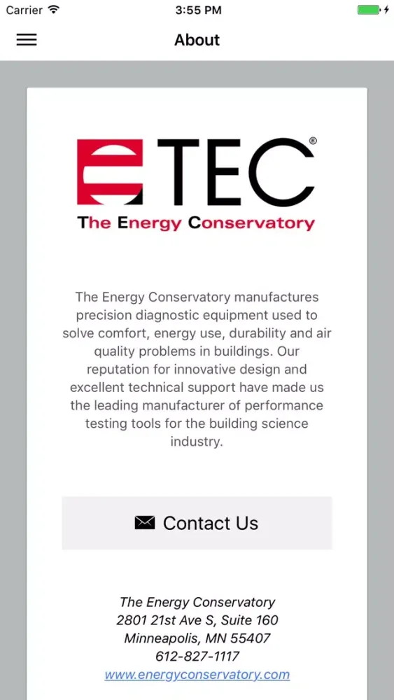 Zrzuty ekranu TEC Catalog