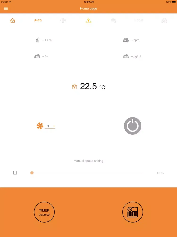 Capturas de pantalla de WiseAir Ventilation iPad 