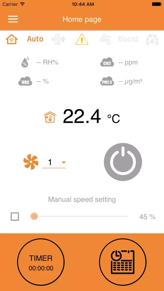 Capturas de pantalla de WiseAir Ventilation