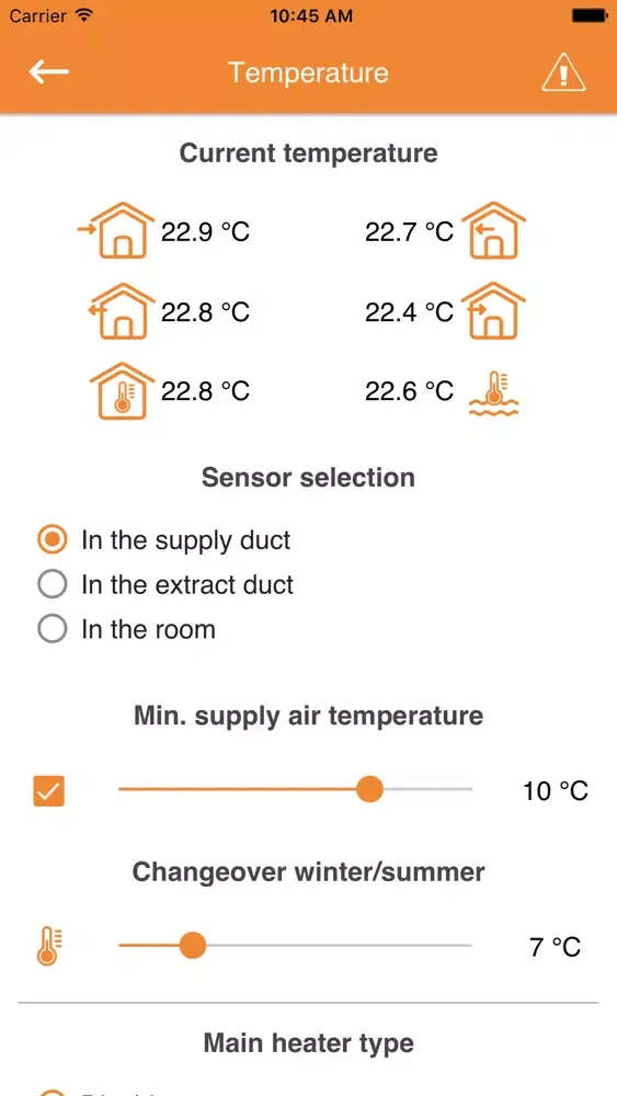 Capturas de pantalla de WiseAir Ventilation