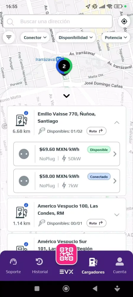 Zrzuty ekranu EVX CO Smart Charging
