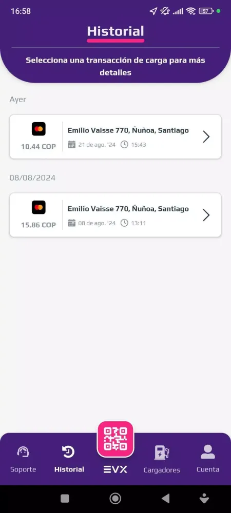 Zrzuty ekranu EVX CO Smart Charging