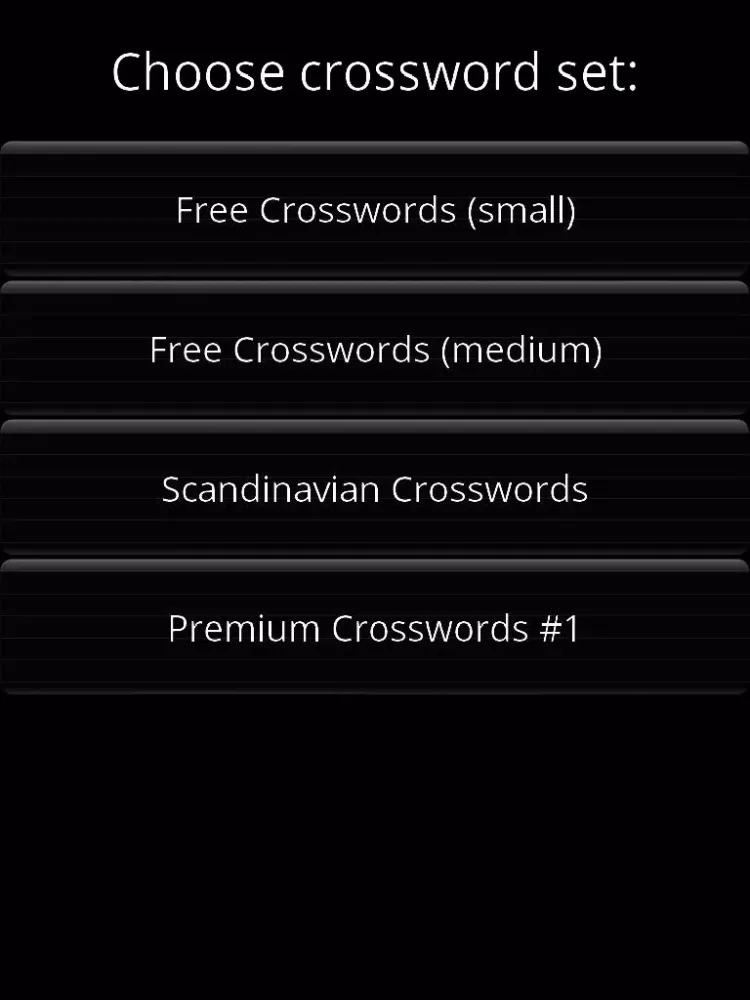 Capturas de tela do Picture Crosswords iPad 