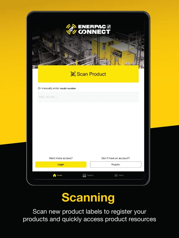 Enerpac Connect iPad 應用截圖