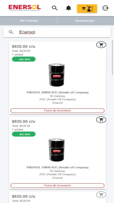 Ảnh chụp màn hình của Importaciones Enersol