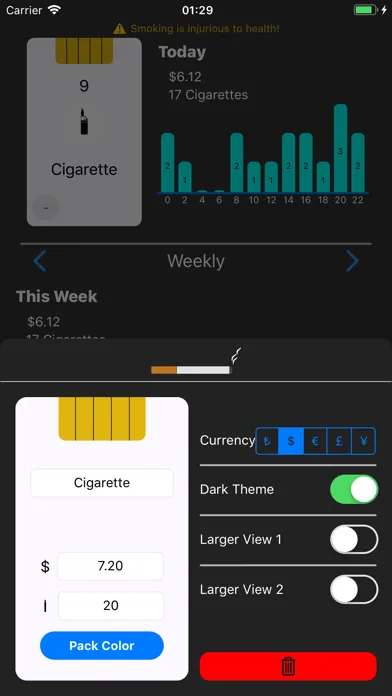 Cigarette Count স্ক্রিনশট