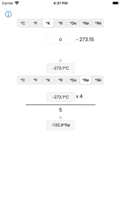 Captures d'écran de Degrees Calc
