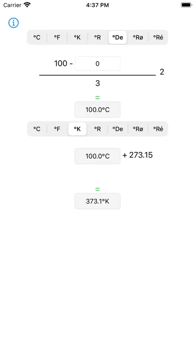 Captures d'écran de Degrees Calc