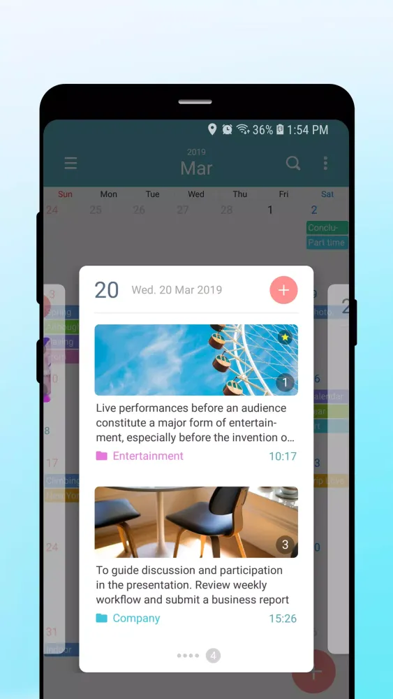 Capturas de pantalla de Calendar Note