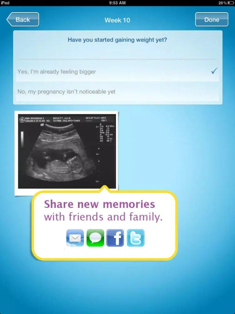 Ảnh chụp màn hình của ExpectingBaby Canada by Enfamil® iPad 
