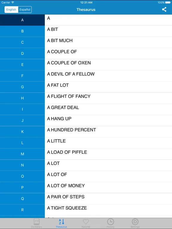 Capturas de tela do Spanish to English & English to Spanish Dictionary iPad 