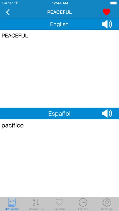 Capturas de tela do Spanish to English & English to Spanish Dictionary