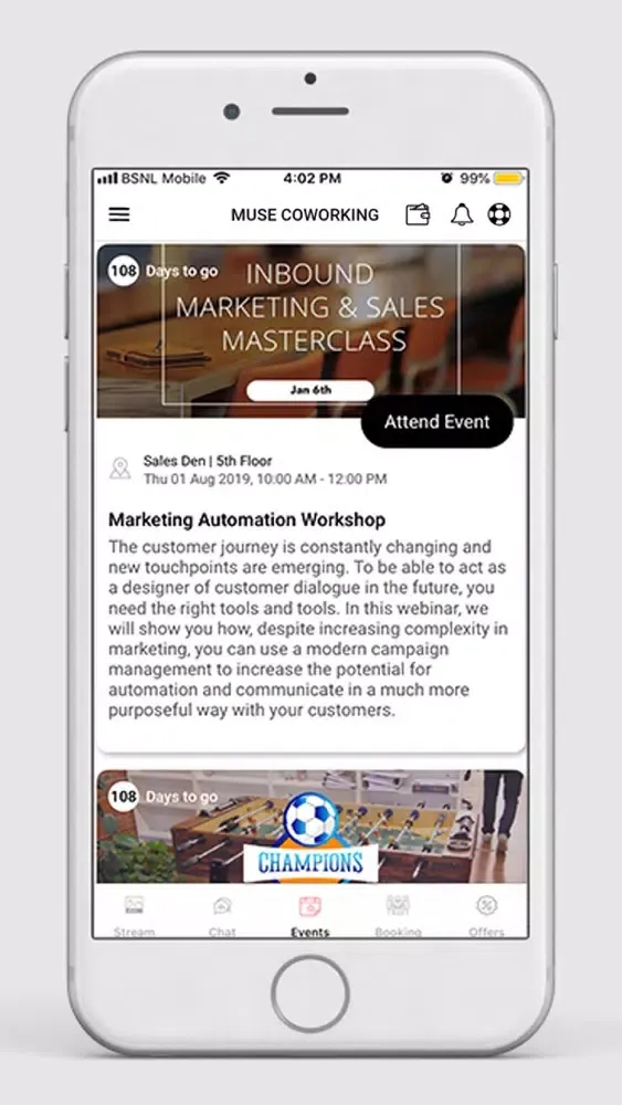 Muse Coworking سکرین شاٹس