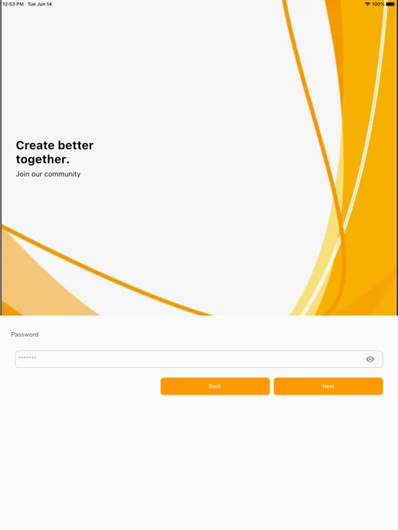 ภาพหน้าจอของ Engaje Business iPad 