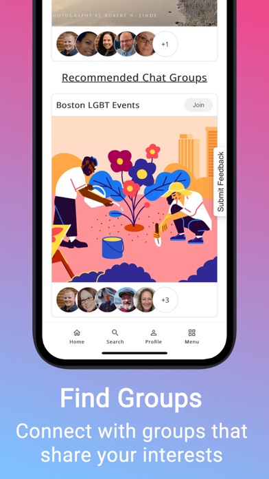 Engayge: LGBTQ+ Social Network Screenshots