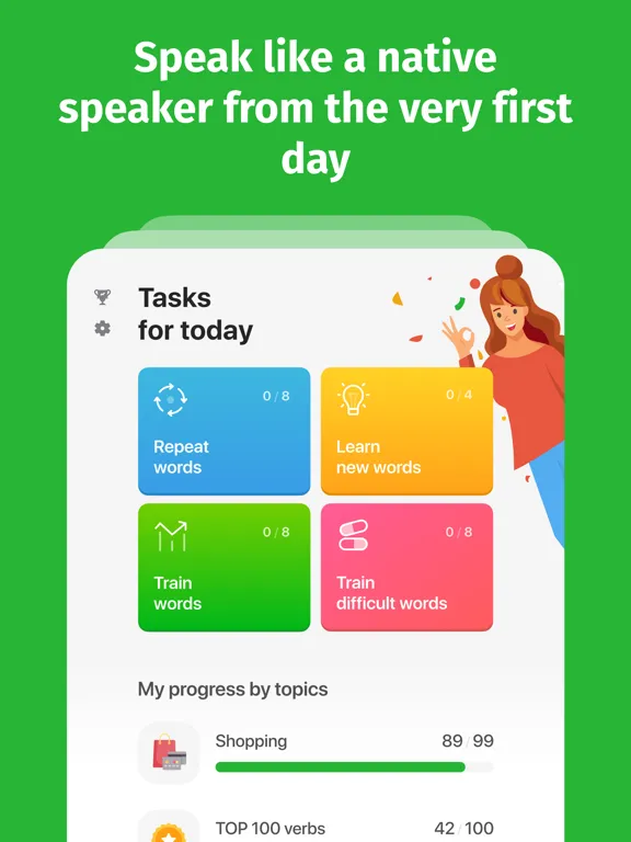 Bright - English for beginners iPad 應用截圖