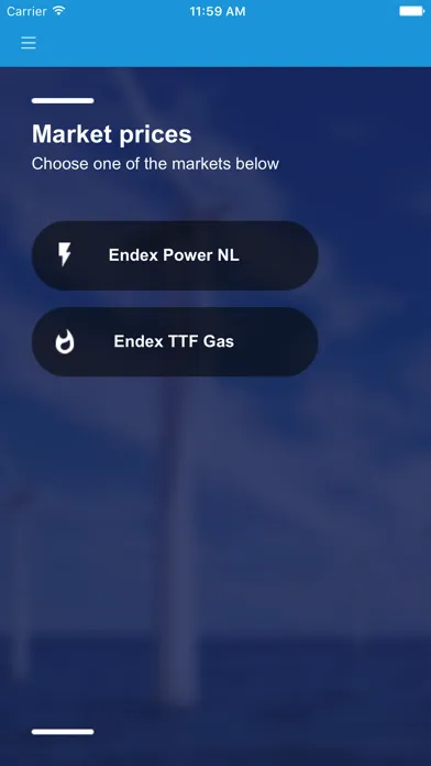 Tangkapan skrin ENGIE Market Prices