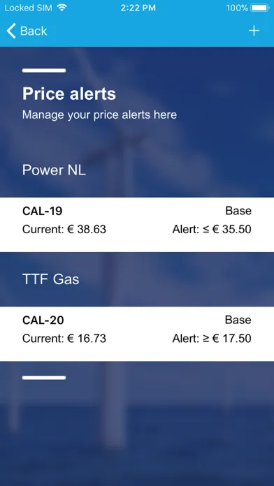 Tangkapan skrin ENGIE Market Prices