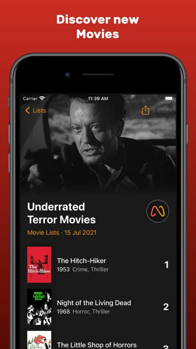 Movie Lists: Movies & TV Shows Ekran Görüntüleri