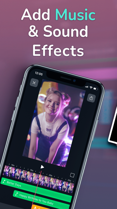 Capturas de pantalla de Add Music To Video Intro Maker