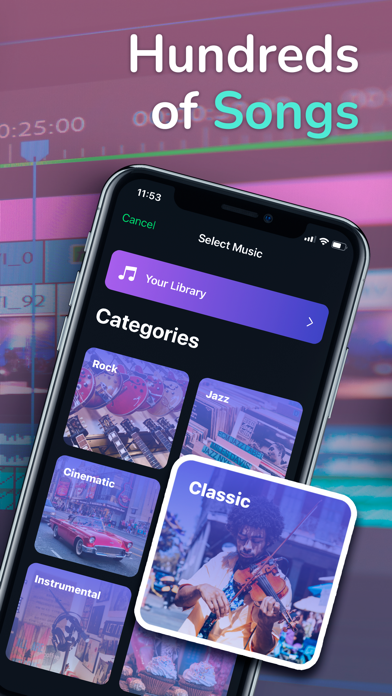 Capturas de pantalla de Add Music To Video Intro Maker
