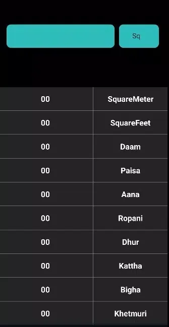 Ảnh chụp màn hình của Land Area Converter
