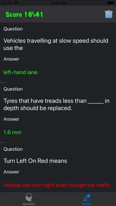 Zrzuty ekranu DrivingTestSG