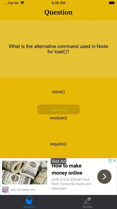 Screenshot di Javascript Q&A