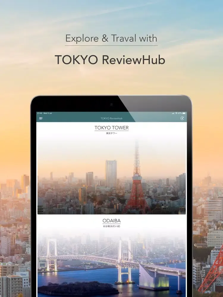 Zrzuty ekranu Tokyo ReviewHub iPad 