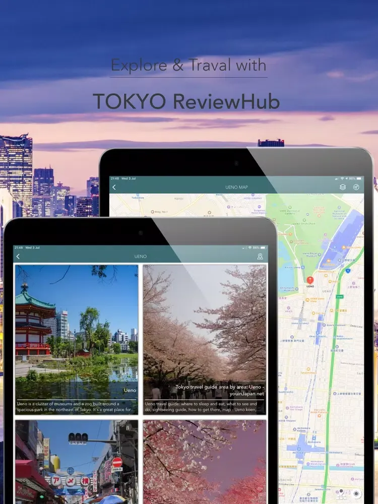 Zrzuty ekranu Tokyo ReviewHub iPad 