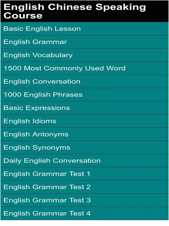 english chinese speaking course iPad  Screenshots