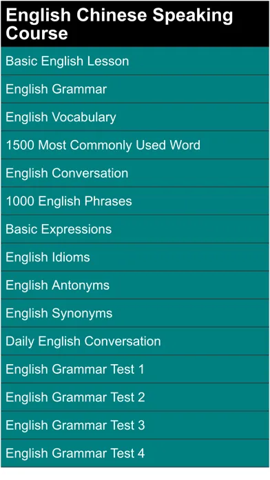 english chinese speaking course Screenshots